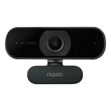 Webcam Rapoo C260 Full HD 1080p Autofoco Microfone Redutor Ruído Rotação 360 Lente Grande Angular 95 Graus