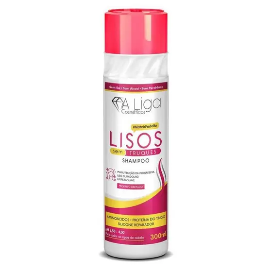 Shampoo Liso Sem Truque 300Ml- A liga cosmeticos