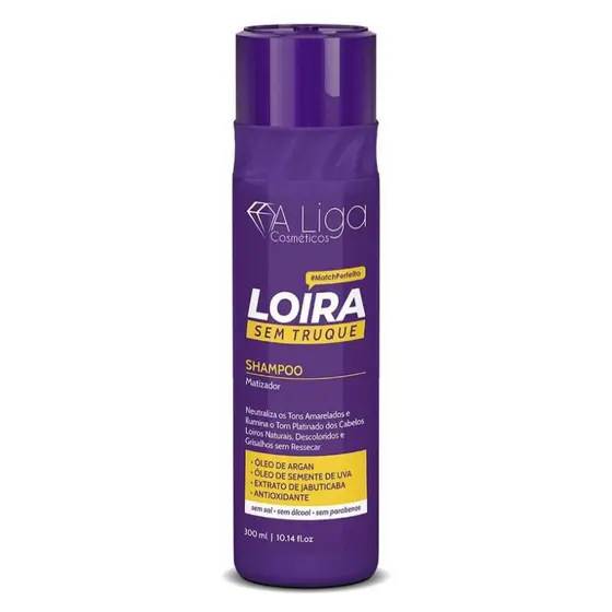 Shampoo Matizador com Óleo de Argan 300ml A Liga Cosméticos