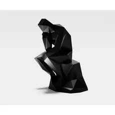 Estátua do Pensador - Geométrica Low Poly Impressão 3D Decoração Interior - Diversas cores e tamanhos