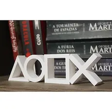 Símbolos PlayStation para Decoração Geek Gamer – Várias Cores – Ideal para Quarto ou Escritório