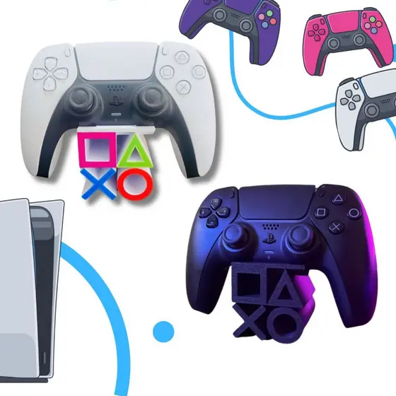 Suporte EXCLUSIVO Controle  Mesa ou Parede Playstation 5 Dualsense