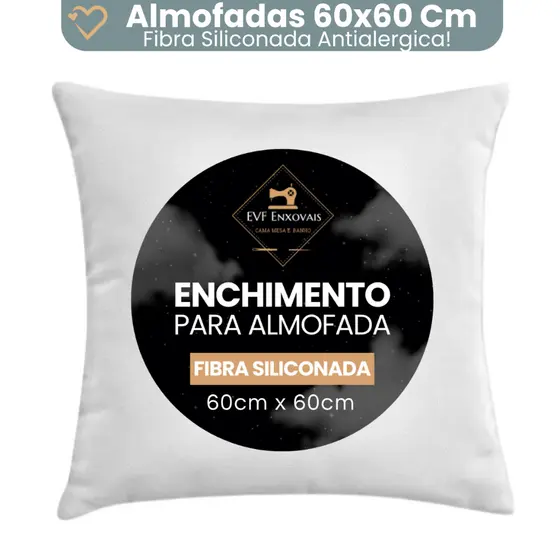 Enchimento Almofada Refil 60x60 Silicone Antialergico1 Unidade