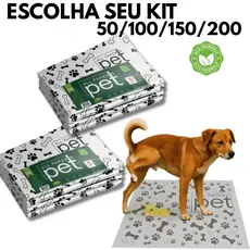 Jornal Pet Higiênico Biodegradável Kit 50/100/150/200 Folhas Atóxico Não Mancha Escolha Seu Kit
