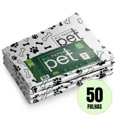 Jornal Pet Higiênico 50 Folhas Biodegradável Tapete Pet Folha Grande Tapete Pet