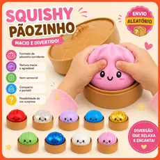 Dumpling Squishy Bolinho Baozi Surpresa Pãozinho Macio