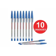 Caneta Azul Preta e Vermelha Esferográfica Escolar Escritório kit e unidade