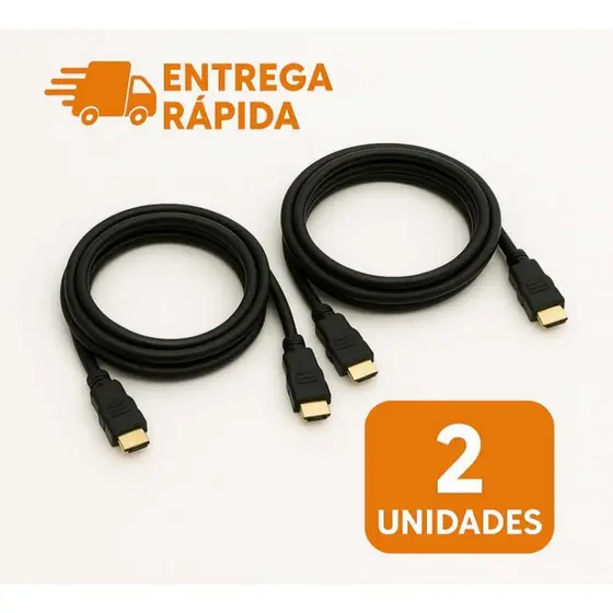 Kit Cabo HDMI 2.0 Full HD 4K TV Projetor Monitor Video Game 1m
