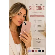 Case Silicone Aveludada Capinha Iphone Compativel 11 12 13 14 15 16 Pro Max