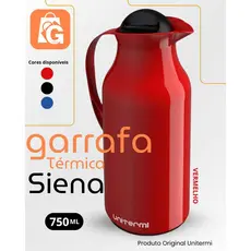 Garrafa Térmica Siena Unitermi, 750ml e 1 Litro. (café - água)
