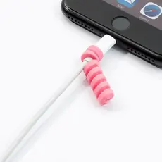 2 Pcs Cabo Espiral Para Iphone Android Tipo C Telefônico Usb Charge Line Protector Cover