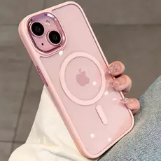 Magnético Acrílico À Prova De Choque High-end Case Capa Capinha Para IPhone 11 12 13 14 15 16 17 Pro Max 14 15 16 Plus