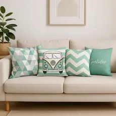Kit com 4 Capa de Almofada para Sala e Sofá - Decoração Confortável 40x40
