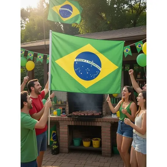 Bandeira do Brasil Oficial Verde Amarela Alta Qualidade na Impresão Para Copa do Mundo Seleção