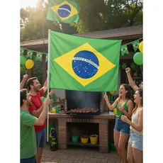 Bandeira do Brasil Oficial Verde Amarela Alta Qualidade na Impresão Para Copa do Mundo Seleção