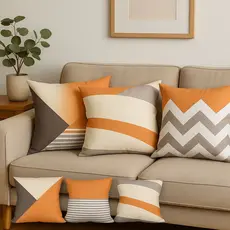 Kit com 4 Capa de Almofada para Decoração de Sofá, Sala e Quarto