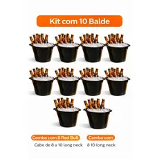 Balde de Gelo Cervej@ 8L Kit com 10 ideal Para Adegas Bar Áreas de Lazer