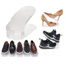 Organizador de Sapatos Transparente Regulagem de Altura - Kits de 4 a 20