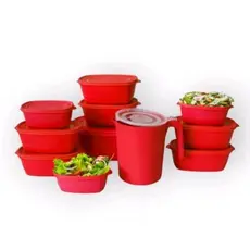 kit de potes 11 peças com jarra plástico,conjunto de potes plástico