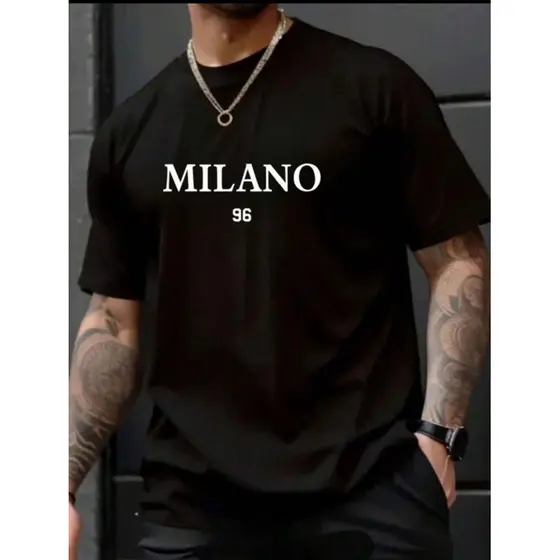 Camiseta Masculina MILANO Estampadas Manga Curta Verão
