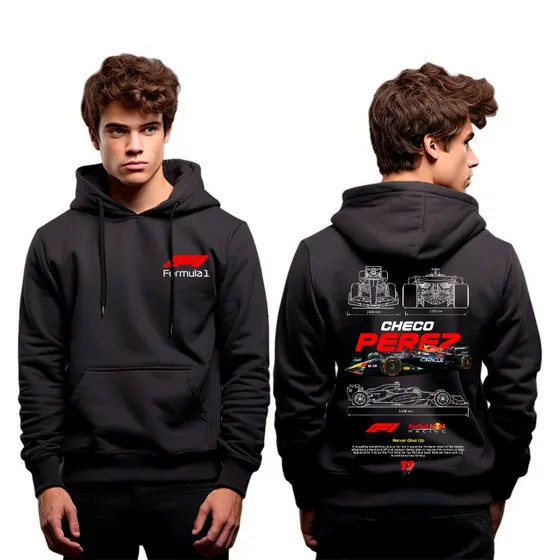 Moletom Canguru Unisex Checo Perez Lançamento