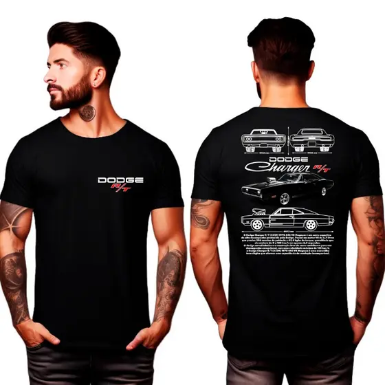 Camiseta T-shirt Camisa Carro Luxo Charger R/t 1970