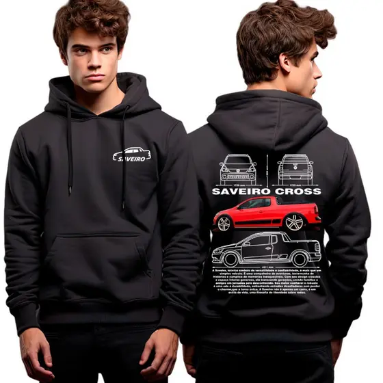 Moletom Casaco De Frio Carro Saveiro Cross Estilosa