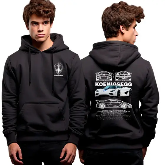 Moletom Casaco De Frio Carro Corrida Luxo Koenigsegg Agera Super Esportivo
