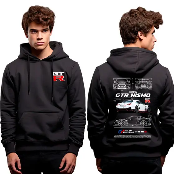 Moletom Canguru Gran Turismo Nismo Gtr Carro Skyline Aesthetic Unissex Lançamento