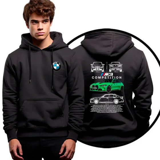Moletom Casaco De Frio Carro Corrida Luxo M3 Competition Promoção