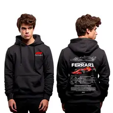 Moletom Canguru Unissex Scuderia Ferrari Fórmula 1 Lançamento