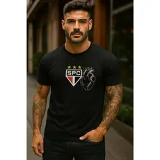 Camiseta Masculino 100% algodão do São Paulo – estoque limitado!
