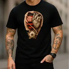 Camiseta Camisa 100% ALGODAO FIO 30.1 TIMES DE FUTEBOL -ESTILO, PAIXAO E CONFORTO