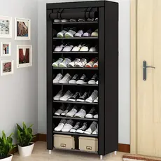 Sapateira Y075 com 9 Prateleiras / 9 Andares Organizador Para Calçados Chinelos Roupas Objetos Desmontável