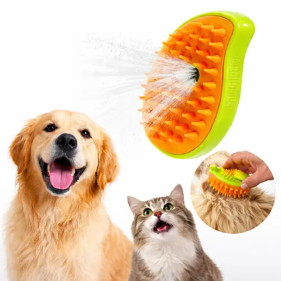 Escova para PET a Vapor Recarregável Removedor de Pelos