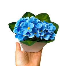 Vaso Decorativo Com Flores Artificiais Para Decoração de Sala, Quarto, Banheiro Violeta
