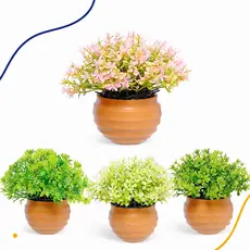 Arranjo De Flores Artificiais Decoração Sofisticada Mini Vasos Decorativos