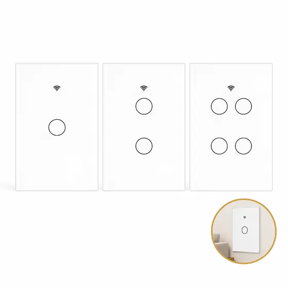 Interruptor Wifi Inteligente Compatível Smart Life Alexa Touch