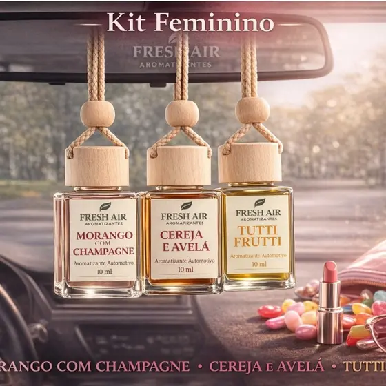 Cheirinho de Carro Feminino Masculino Aromatizante Automotivo Premium Cheirinho Carro Novo Original