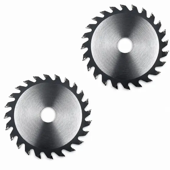 KIT COM 2 DISCOS DE WIDEA PARA CORTAR MADEIRA 110mmX24 DENTES  PEDREIRO CONSTRUÇÃO