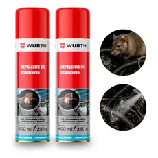 Kit 1/2 Repelente De Roedores Em Spray 400ml Wurth Para Uso Interno e Externo em Carros Residências
