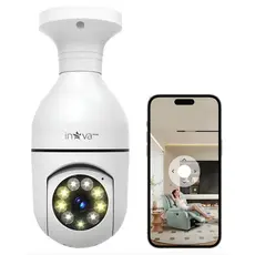 Câmera Lâmpada 360° WiFi HD Detecção Movimento Vigilância Inteligente para Segurança Doméstica APP PIXLINKCAM