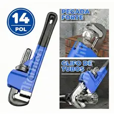 Chave De Grifo Para Tubos Uso Profissional '' Tipo Americano" tamanho 14