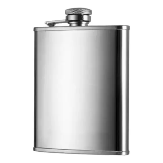 Cantil Inox 200ml Clink Para Bebidas Alcoólicas E Agua