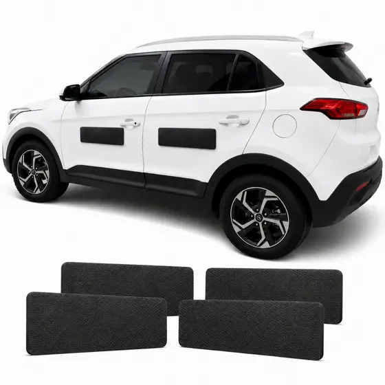 Kit 4 Peças Protetor de Porta Magnético para Carro - Proteção Completa