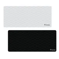 Mouse Pad Gamer Extra Grande 90x40 Deskpad Ergonômico Speed Preto Branco Onda Oriental Titorion