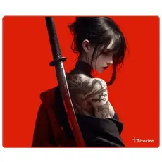 Mouse Pad Gamer APEX CONTROL SOFT Profissional 49x42 Preto Branco Ergonômico Costura Baixa Titorion