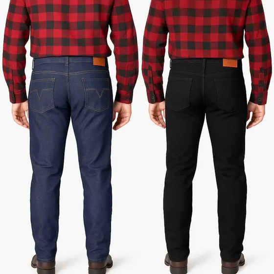 Calça Jeans Masculina Tradicional Barata Trabalho Reforçada