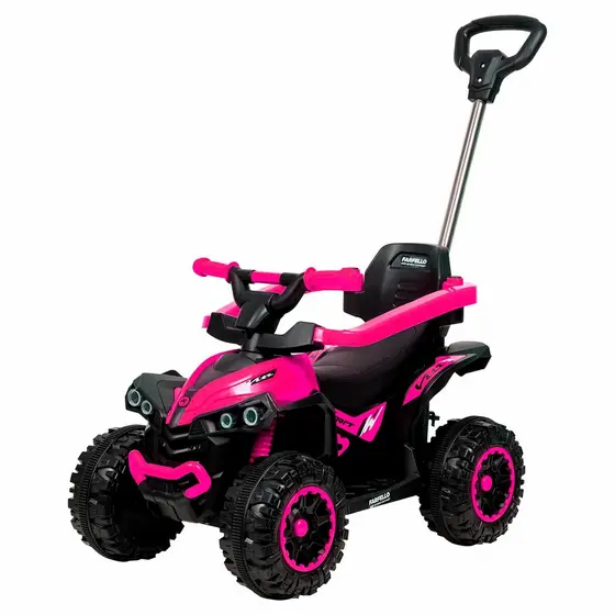 Quadriciclo Elétrico Infantil 6v Carrinho De Passeio Rosa Com Luzes E Sons Até 23kg