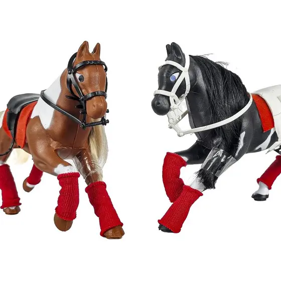 Cavalo De Brinquedo Miniatura Animal Com Acessorios Sela Fazenda Presente Para Criancas Boneco Cavalinho Colecionavel Em Plástico - Apolo Brinquedos